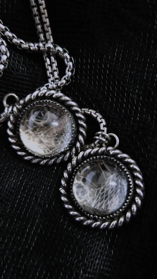 Custom Round Memorial Necklace - Book of Kissu