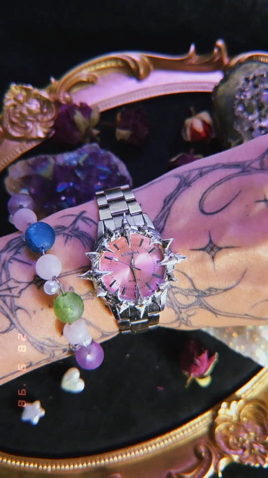 Pinky Spiky Watch - Book of Kissu