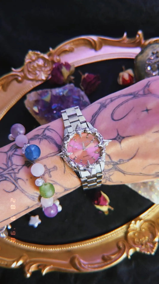 Pinky Bubbly watch - Book of Kissu