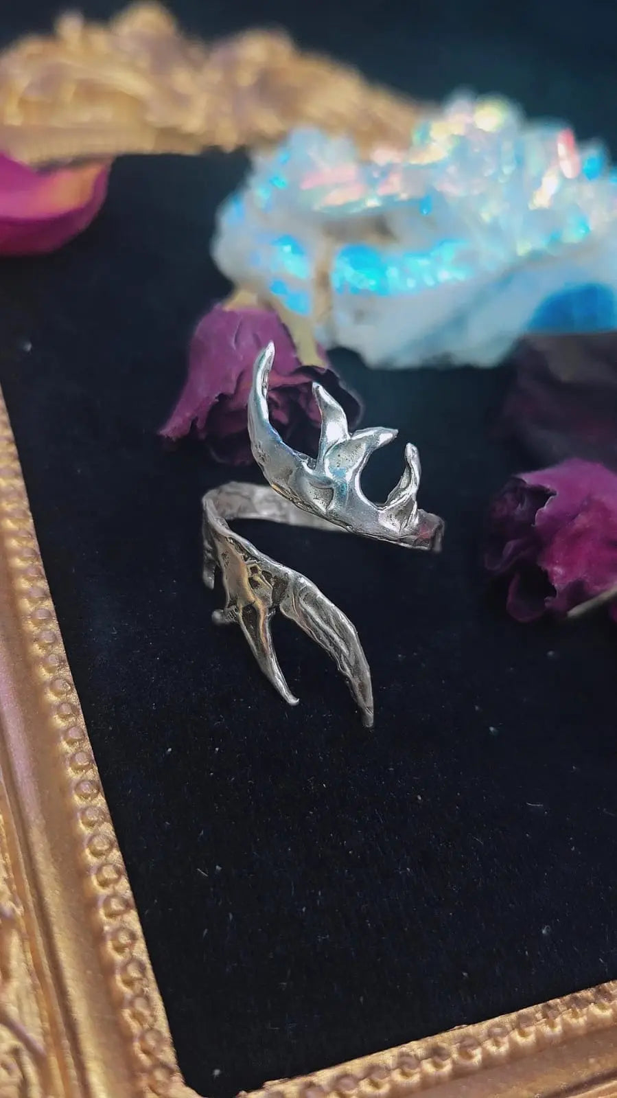 Wyrmbranch - Adjustable Silver Ring Book of Kissu