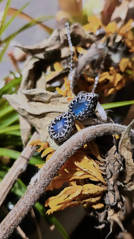 Labradorite Fire Pendant Book of Kissu