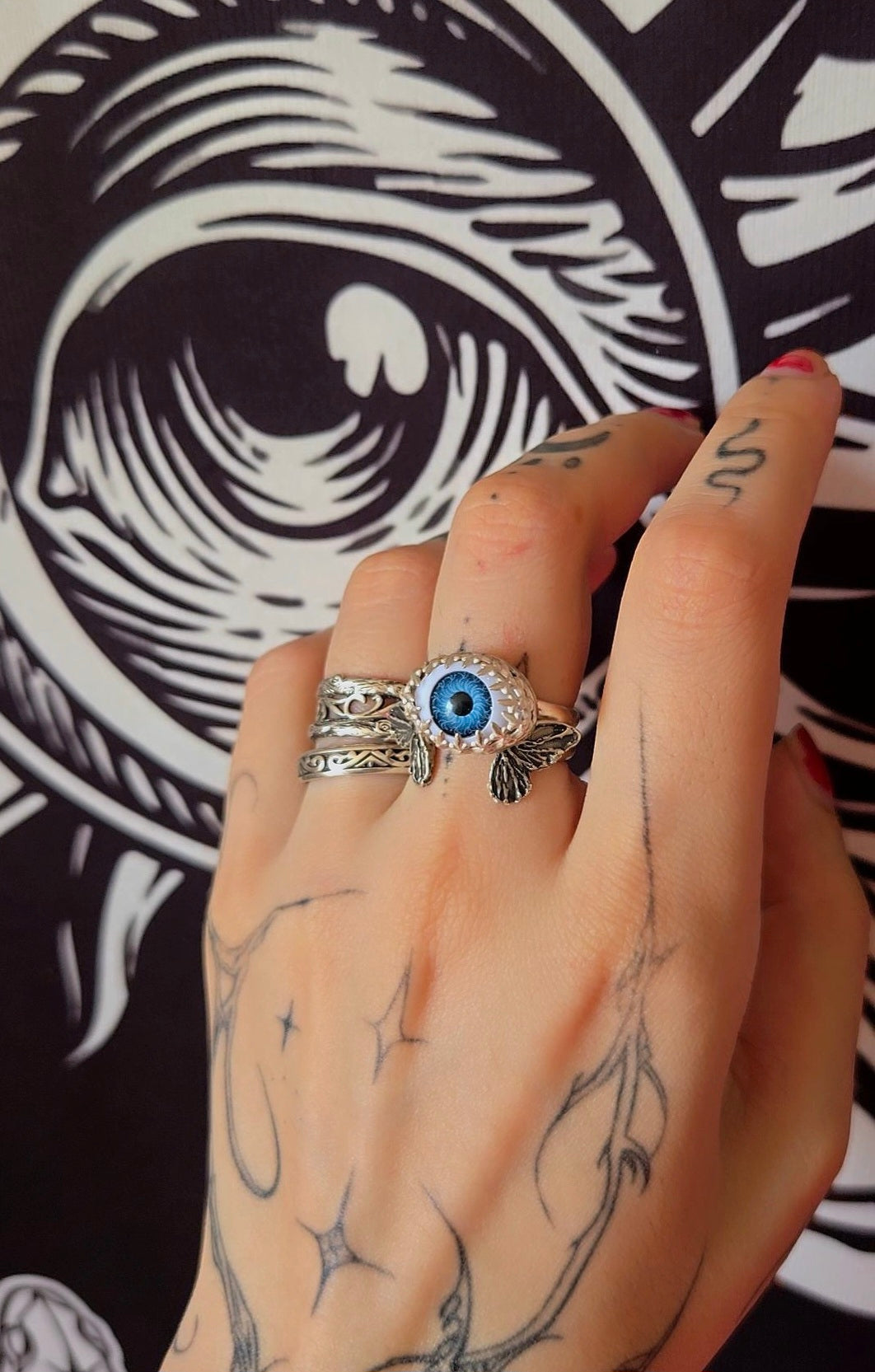 Blue Eye Ring