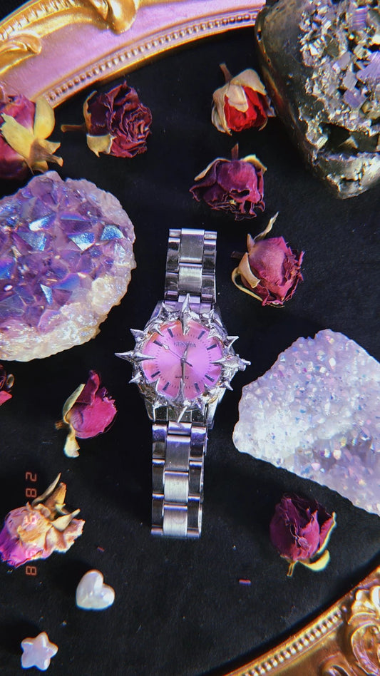 Pinky Spiky Watch - Book of Kissu
