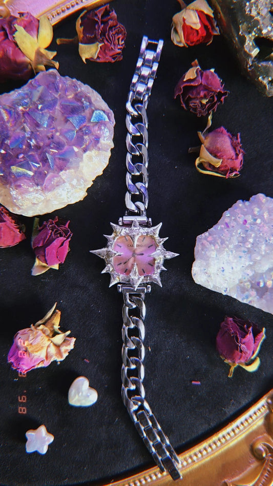 Pink Square watch - Book of Kissu
