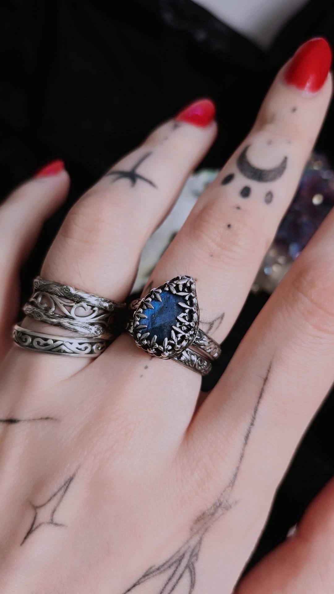 Labradorite Fire Ring