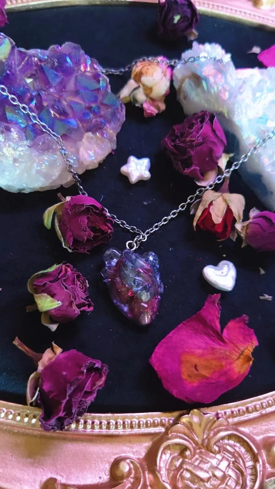 Crimson Inferno Necklace Book of Kissu