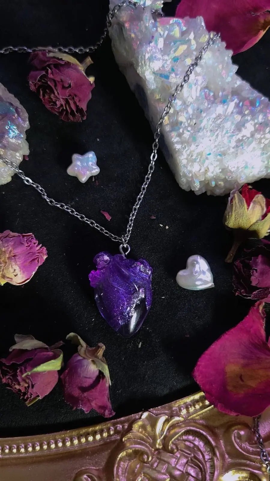 Lavender Potion Necklace Book of Kissu