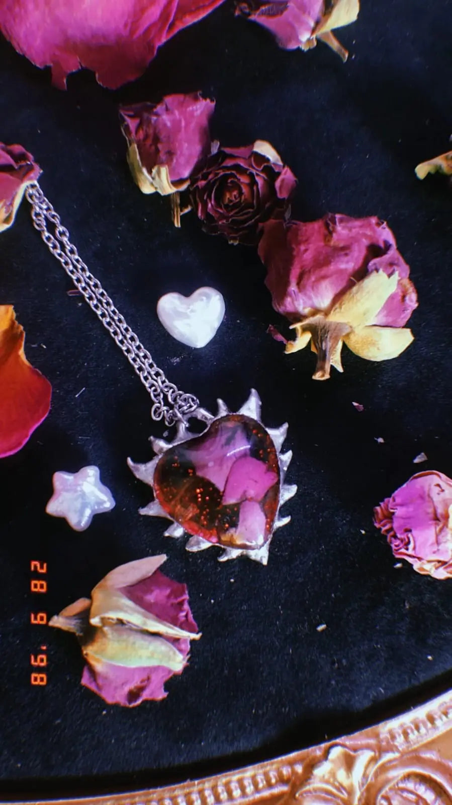 Spiky Heart Necklace Book of Kissu