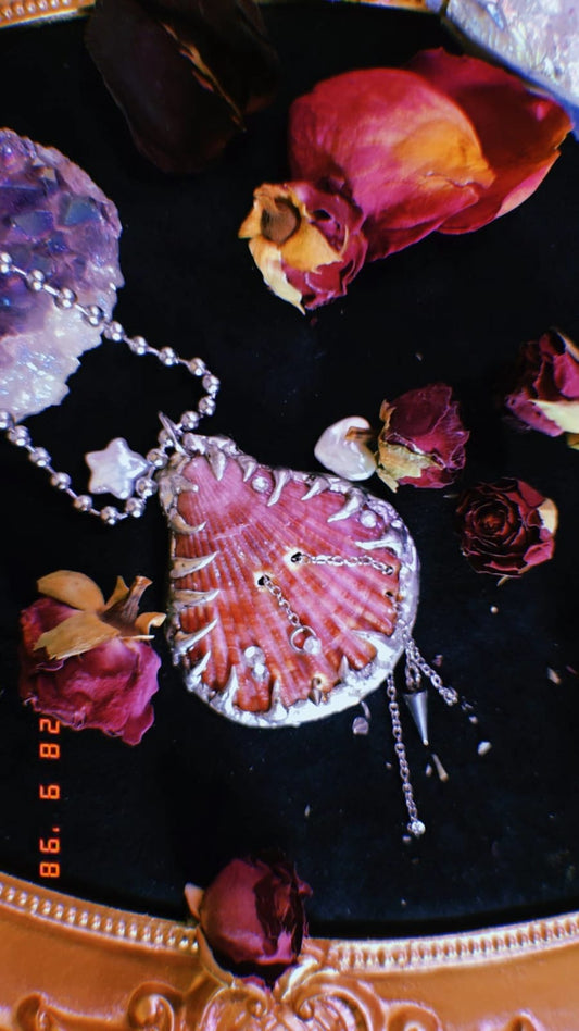 Crimson Shell Necklace