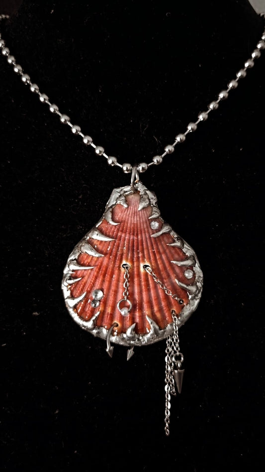 Crimson Shell Necklace