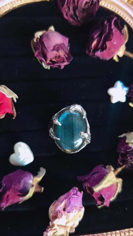 Cosmic Blue Ring - UK P / US 8