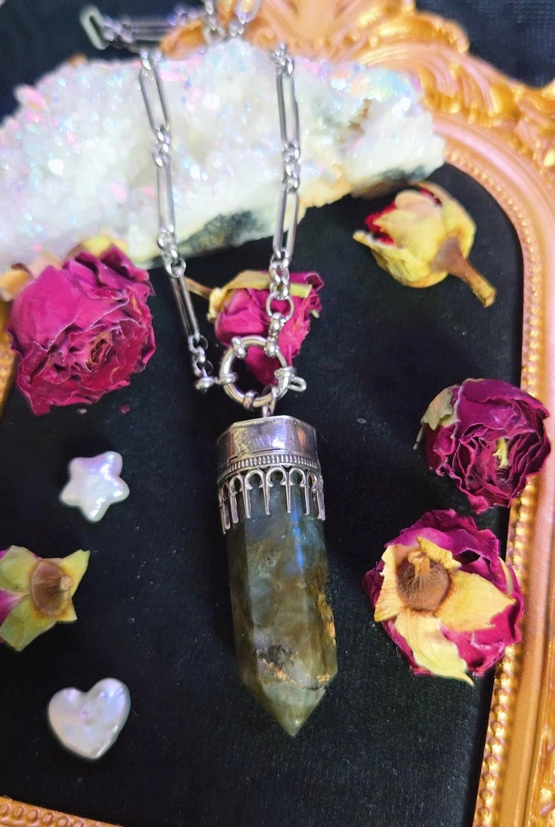 Labradorite Pendant Book of Kissu