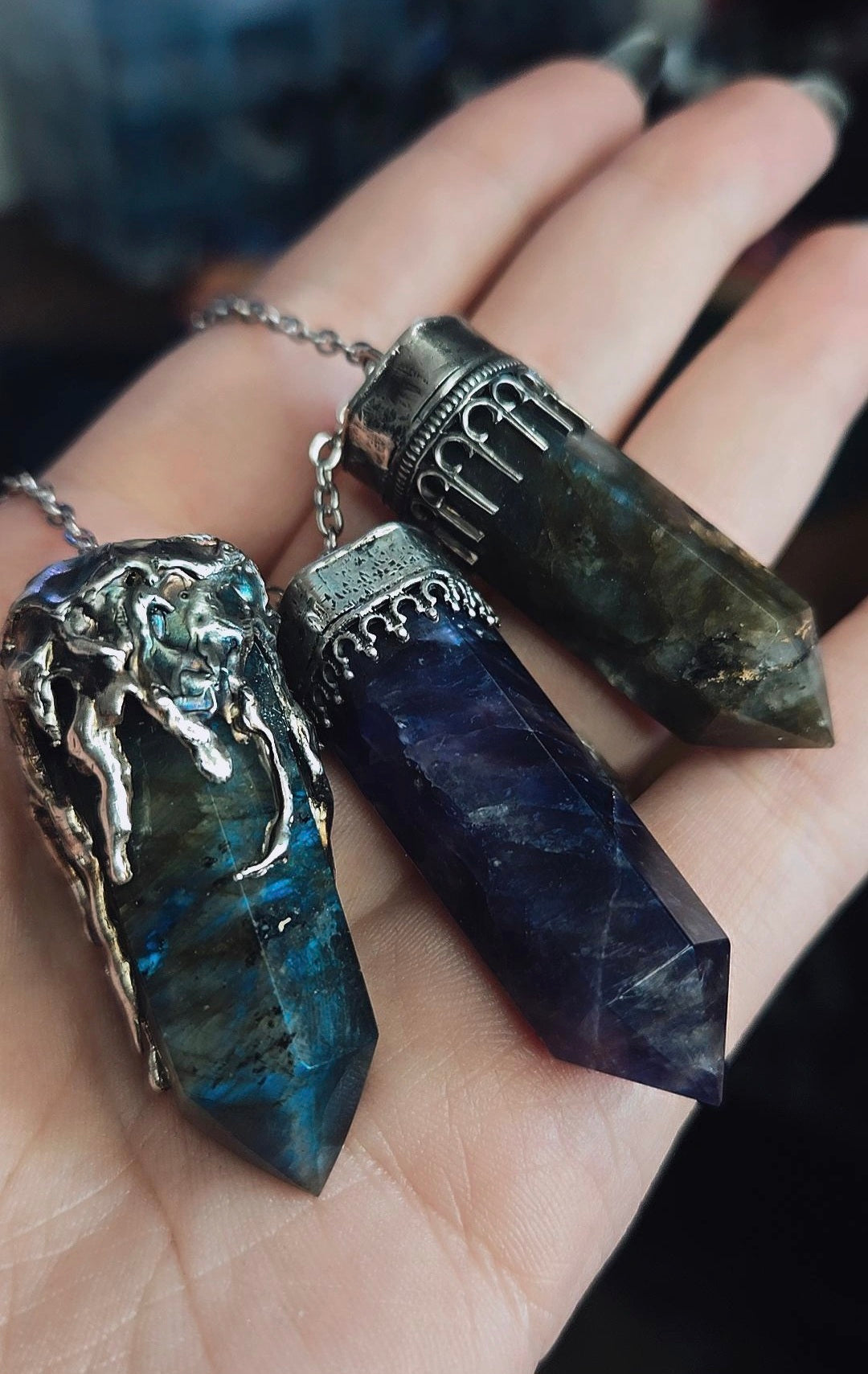 Labradorite Pendant Book of Kissu