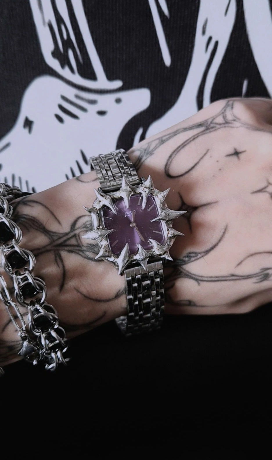 Purple Spiky Watch